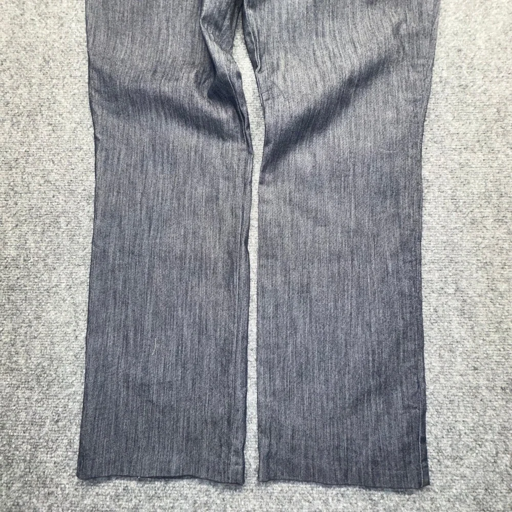 Lee Secretly Shapes Straight‎ Leg Mid Rise Pants 10 Short Gray Stretch